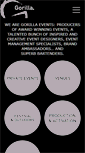 Mobile Screenshot of gorilla-events.co.uk